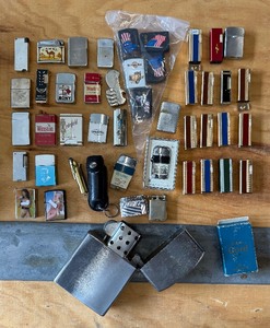 lot 36 image: Large Lot of Vintage Tobacco Lighters