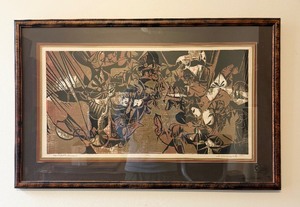 lot 45 image: MID CENTURY Offset Lithograph Signed Dean Warnholtz 1954