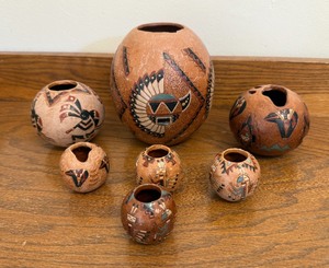 lot 55 image: Signed Native American Pottery