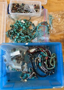 lot 66 image: Beads for Making Jewelry Lot #2 - Including Turqouise