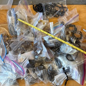lot 70 image: Large Lot of Beads - Many Dark Colored and Purple - Lot #6