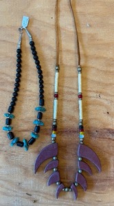 lot 74 image: 2 Native American Style Necklaces