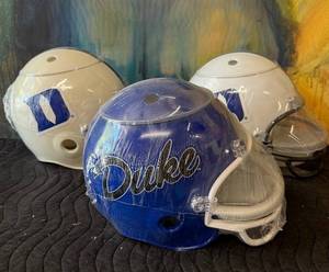 lot 10 image: 3 NOS Vintage College Football Helmet Dip Trays