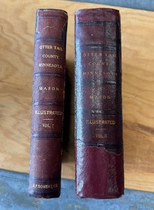 lot 47 image: History of Otter Tail County Books Volume 1 & 2