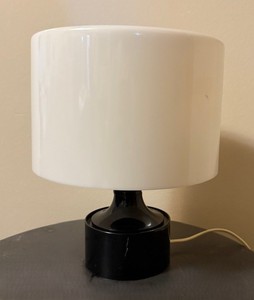 lot 46 image: ORIGINAL Retro 1973 CN Burman Plastic Lamp with Original Shade