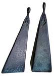 Pair Bronze Figure Sculptures in the Style of Sydney Kumalo
