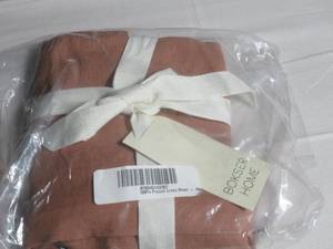 lot 142 image: Lumbar Sham Color Clay 100% French Linen Lumbar Sham - BOKSER HOME 810045143767