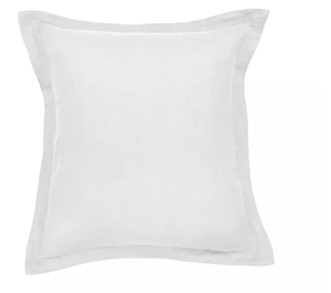 Pebble Heather 100% French Linen Flanged Euro Sham 26" x 26" BOKSER HOME