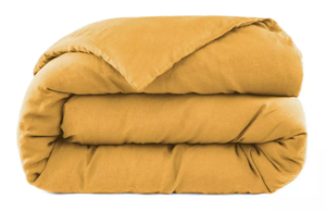lot 31 image: FullQueen Color Honey 100% French Linen Duvet Cover BOKSER HOME