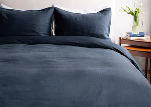 lot 49 image: KingCal King Color Baltic French Linen and Cotton Duvet Cover & Sham Set  BOKSER HOME