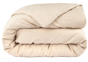 lot 26 image: TwinTwin XL 100% French Linen Duvet Cover BOKSER HOME