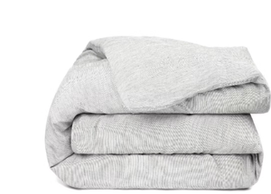 lot 125 image: Size KingCal King Color Shadow Pinstripe 100% French Linen Duvet Cover BOKSER HOME