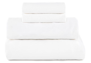 lot 160 image: Size Full Color White 100% French Linen Sheet Set  BOKSER HOME