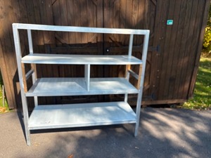 lot 13 image: New Age Industrial, Aluminum, Heavy Duty Fully Welded, T-Bar Shelves, 60W X 24D X 60H