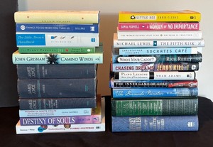 lot 28R image: P - Collection of Assorted Books Including Fiction, Nonfiction, and Classics