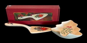 lot 29R image: P - Lenox Holiday Tree Dish and Pie Server
