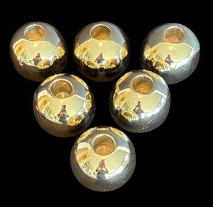 lot 36R image: P - Set of 6 Silver Finish Candle Holders
