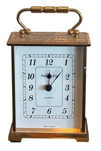 lot 83R image: P - Tiffany & Co. Quartz Brass Carriage Clock
