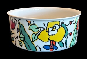 lot 75R image: P - Vintage Thomas of Germany Porcelain Bowl with Colorful Floral Design