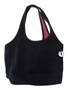 lot 79R image: P - The Sak Black Knit Handbag