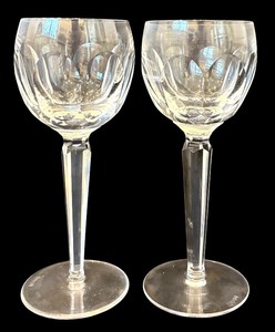 lot 22H image: DR - Pair of Waterford Crystal Kathleen Hock Wine Glasses