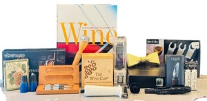 lot 114H image: DR - Large Wine Lovers Collection with Book, Openers, Accessories, and More
