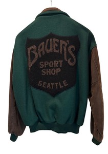 lot 191R image: C - Eddie Bauer XXL Outdoor Outfitter Wool and Leather Jacket
