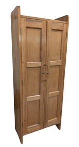lot 6 image: G - Vintage Irish Pine Jelly Cabinet  Tall Irish Pine Cabinet