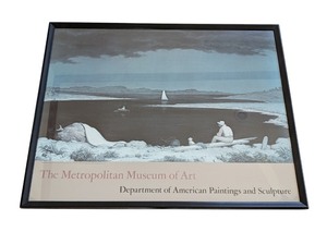 lot 42 image: UL - Framed Metropolitan Museum of Art Poster - Department of American Paintings and Sculpture