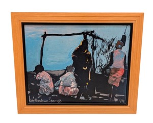 lot 44 image: LL - Framed Original Painting by Kenneth Abendana Spenser, 1998
