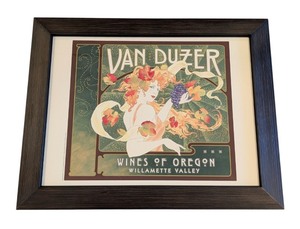 lot 58 image: LL - Framed Van Duzer Wines of Oregon Art Print by John Martinez