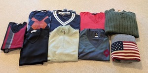 lot 133 image: LL - Lot of 9 Mens XXL Sweaters and Pullovers Assorted Brands