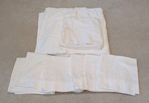 lot 161 image: UL - Frette King Duvet Cover, Matching Shams, and Top Sheet Set