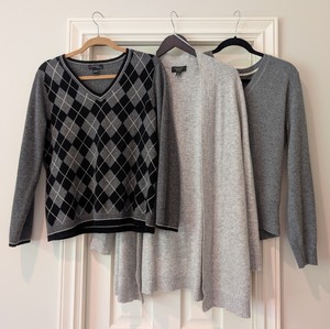 lot 221 image: UL - Collection of 3 Cashmere Sweaters Mixed Sizes