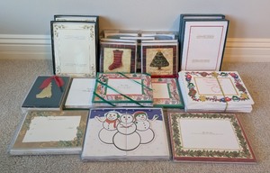 lot 233 image: LR - Collection of Holiday Greeting Cards and Photo Card Sets