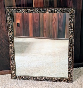 lot 95 image: LL - Ornate Framed Wall Mirror
