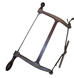 lot 23 image: Antique 25-Inch Wooden Bow Saw