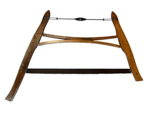 lot 33D image: Antique Wood Buck Saw 30x26 Inch