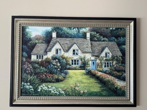 lot 54D image: Barbara P. Jelinsky Framed Print - Old Hall in Surrey