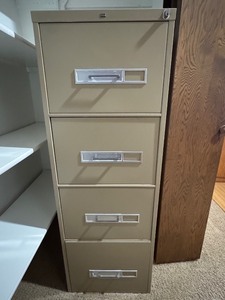 lot 86D image: O - Sears 4-Drawer Vertical Filing Cabinet