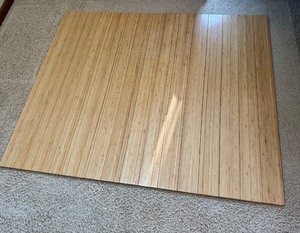 lot 91D image: Bamboo Office Chair Mat 48 x 59 Inches