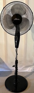 lot 151N image: Hunter Adjustable Oscillating Pedestal Fan with Timer and Remote