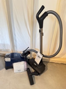 lot 22D image: LL - Miele Compact C2 Electro PowerLine Canister Vacuum with Attachments