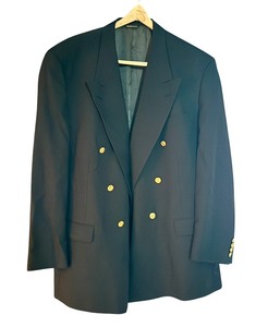 lot 113D image: Austin Reed Double-Breasted Blazer 48L with Gold Tone Buttons