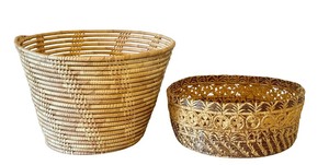 lot 117D image: Set of 2 Vintage and Antique Woven Baskets