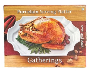 lot 121RR image: P - New Over and Back Gatherings Porcelain Serving Platter