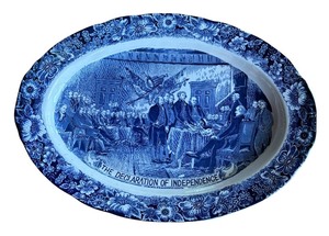 lot 127R image: P - Vintage Declaration of Independence 1776 Platter