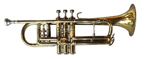 lot 164R image: P - Vintage C.G. Conn Trumpet with Case and Mute