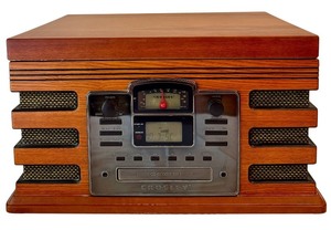 lot 89H image: RBR - Crosley CR246 Turntable, CD Recorder, and Radio Console