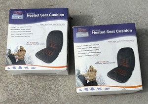 lot 326R image: G - Set of 2 Tranquil Ease Mobile Heated Seat Cushions